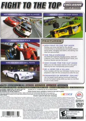 NASCAR 2005 - Chase for the Cup box cover back